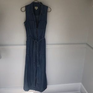 J. Crew denim/ chambray jumpsuit